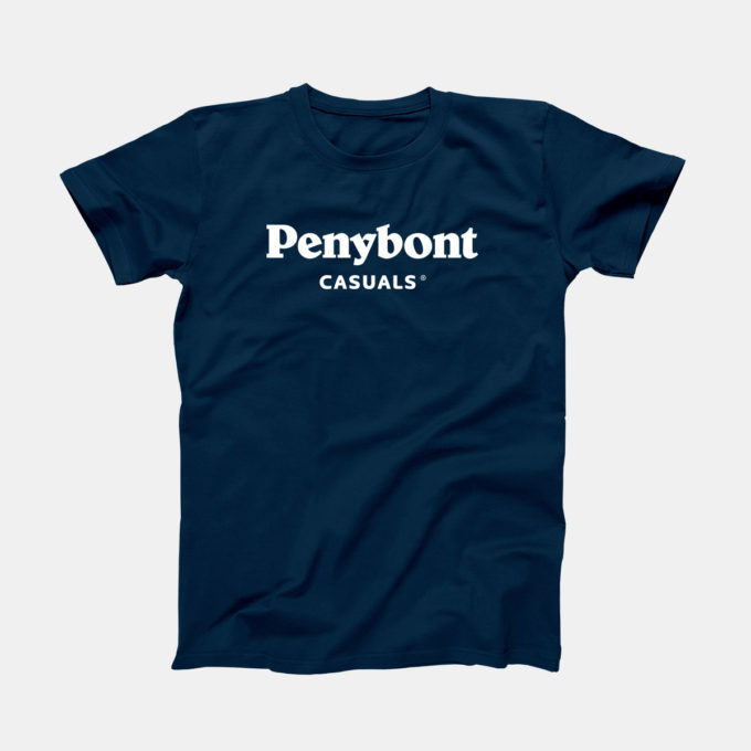 Penybont Casuals Logo Navy T-Shirt