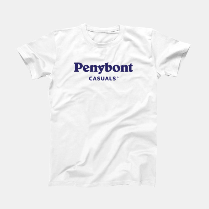 Penybont Casuals Logo White T-Shirt